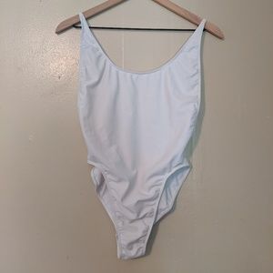 AMERICAN APPAREL white one piece swimsuit